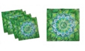 Ambesonne Mandala Set of 4 Napkins, 18" x 18"